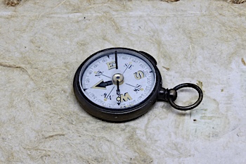 Thin Open-Face Swiss Compass, c. 1920