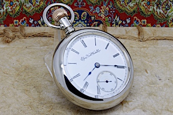 Serviced 1893 Open-Face 18 Size Elgin Pocket Watch