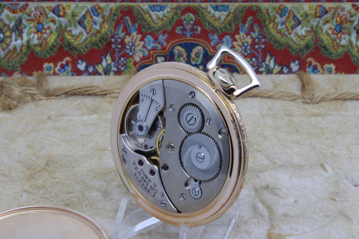 Serviced 1941 Elgin Gold-Plated 10 Size Pocket Watch