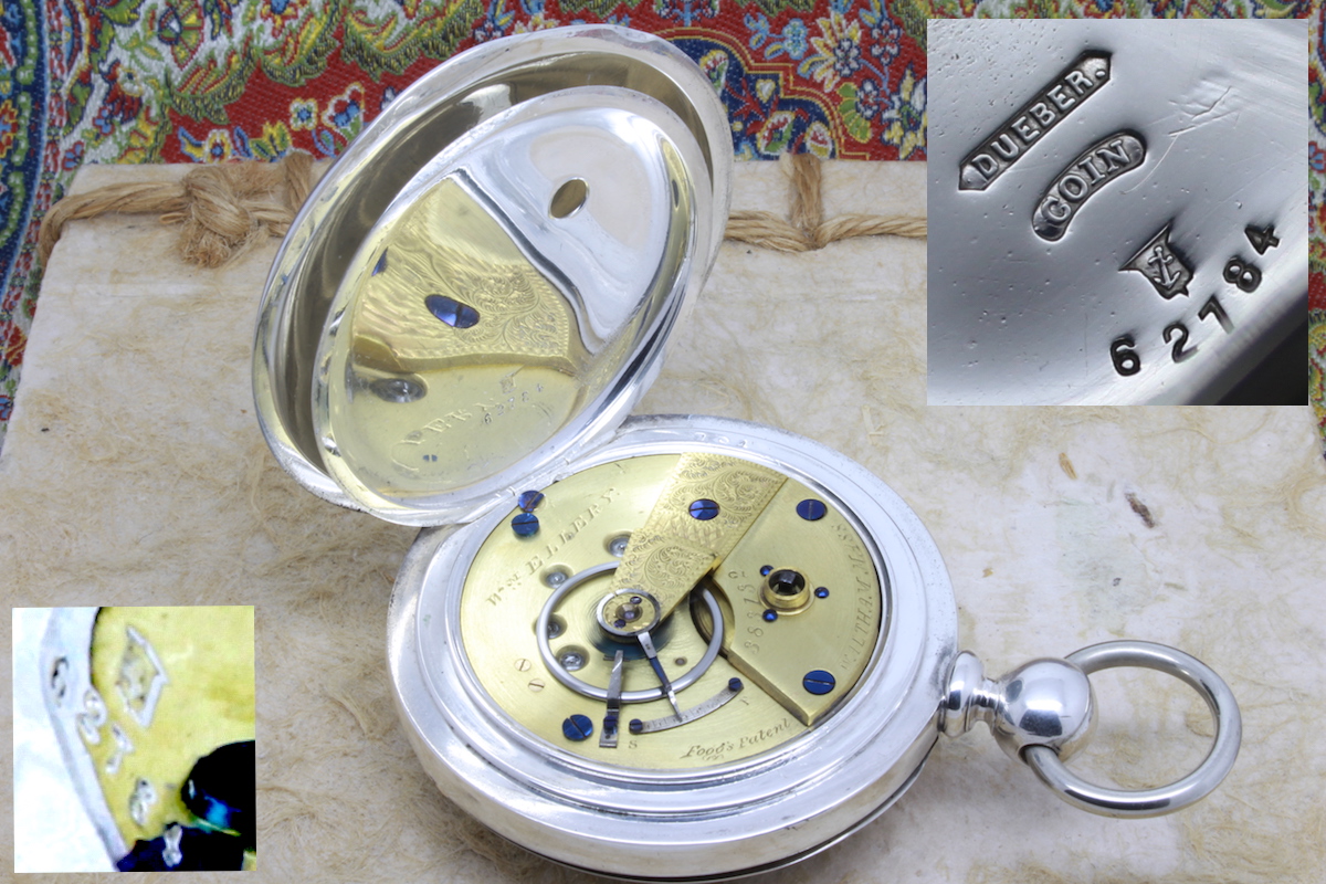 Serviced 1868 Wm. Ellery Coin Silver 18 Size American Watch Co. (Waltham) Pocket Watch