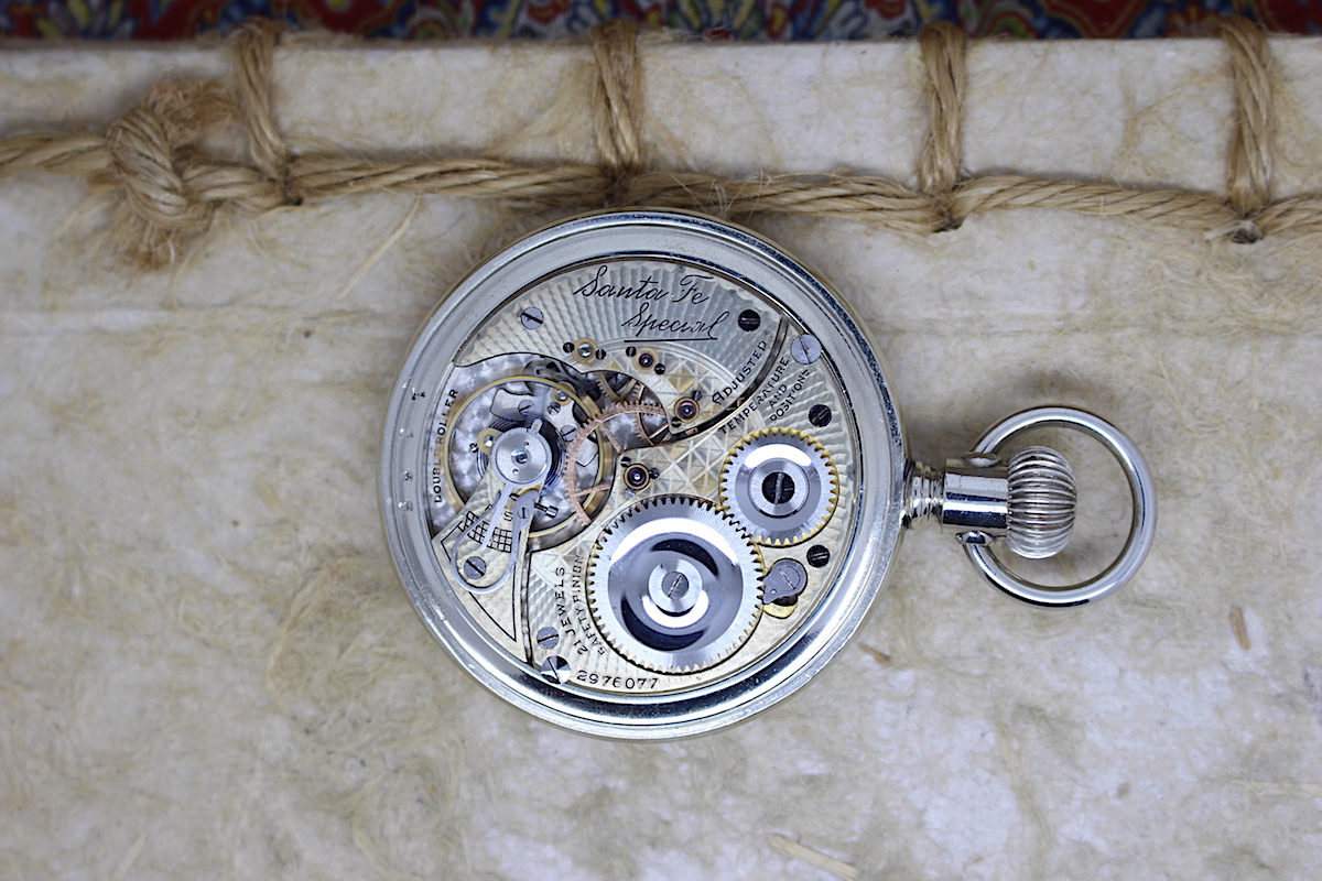 1916 Salesman Santa Fe Special 21 Jewels Illinois Pocket Watch