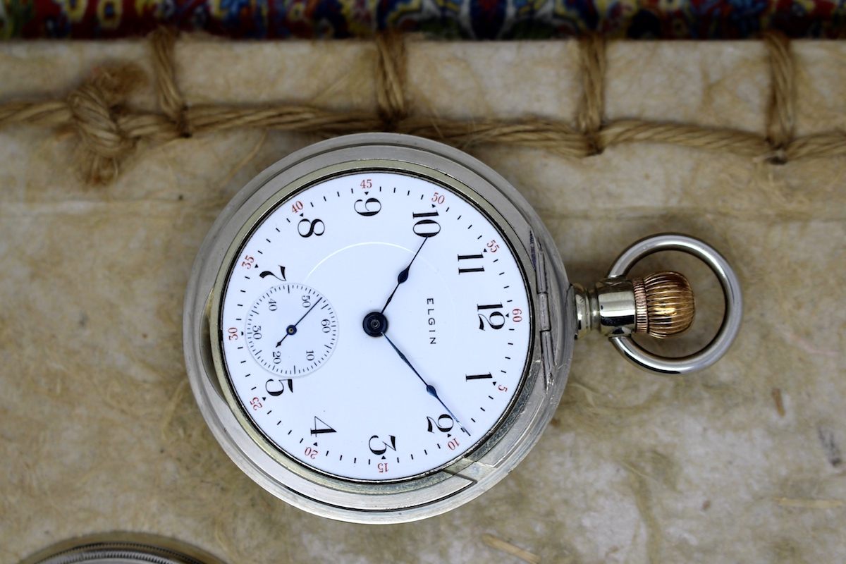 1909 Swing-Out Case 18 Size Elgin Pocket Watch