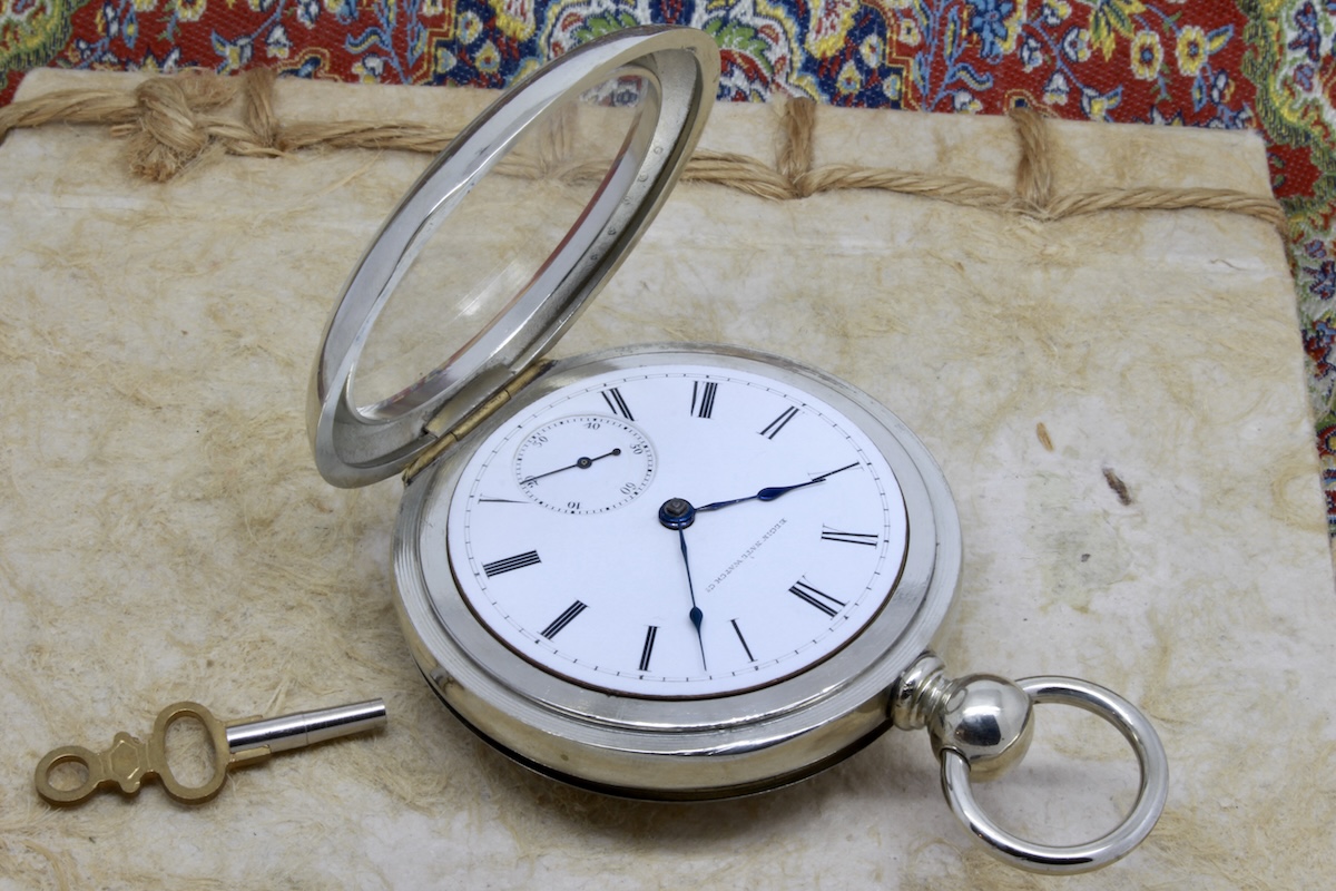 Serviced 1873 Elgin G. M. Wheeler 18 Size 13 Jewels Key Wind/Set Pocket Watch