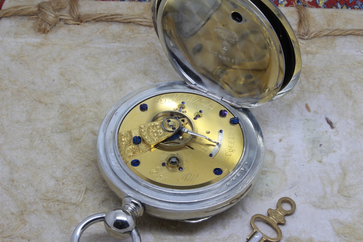 Serviced 1873 Elgin G. M. Wheeler 18 Size 13 Jewels Key Wind/Set Pocket Watch