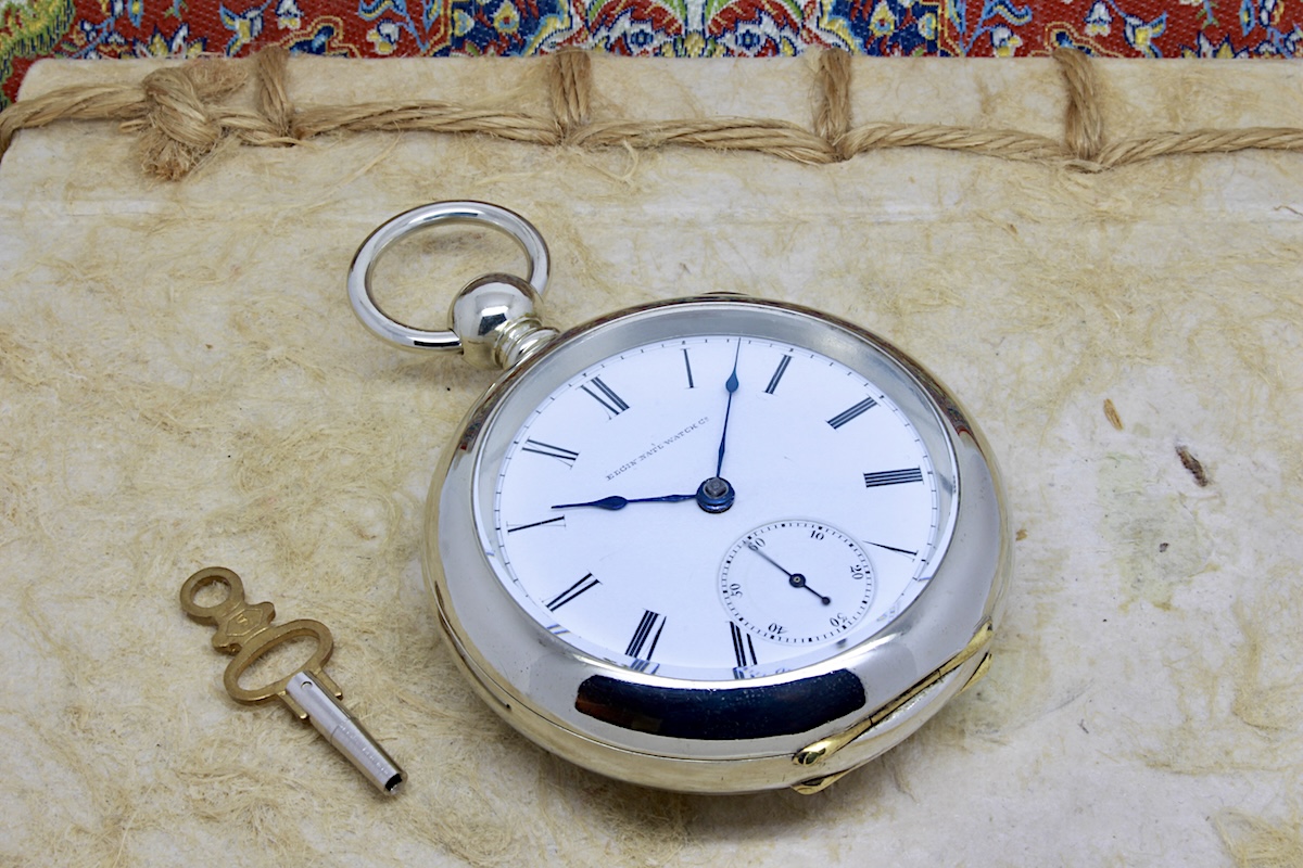 Serviced 1873 Elgin G. M. Wheeler 18 Size 13 Jewels Key Wind/Set Pocket Watch