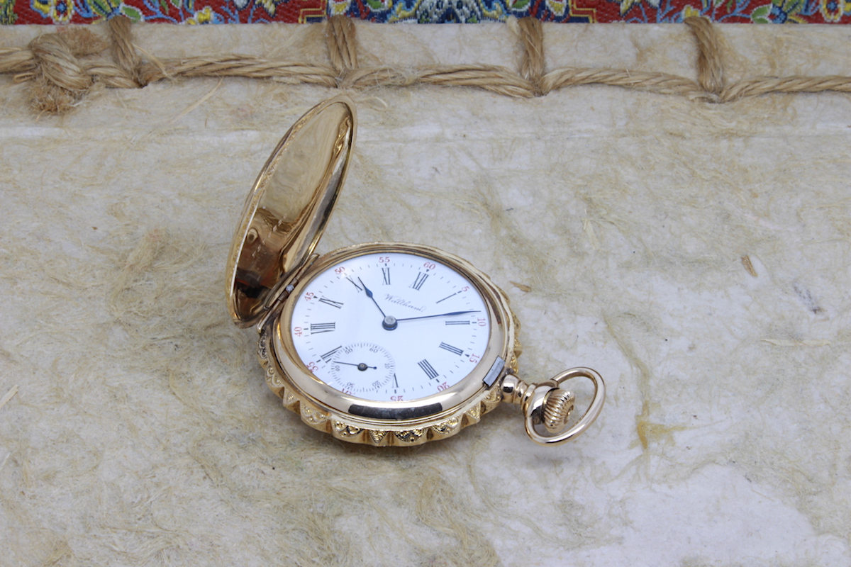 Serviced 1901 Waltham 0 Size Gold-Filled Pocket Watch