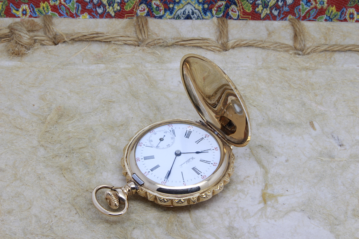 Serviced 1901 Waltham 0 Size Gold-Filled Pocket Watch