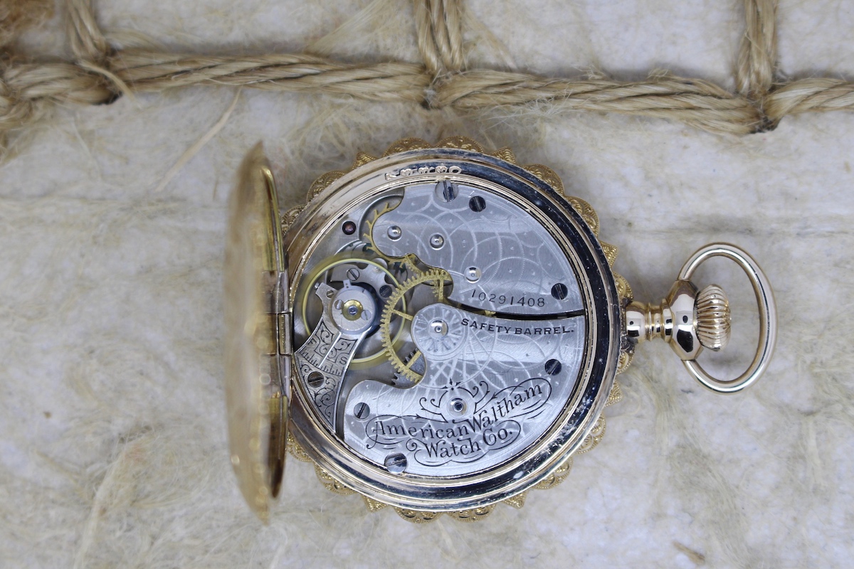 Serviced 1901 Waltham 0 Size Gold-Filled Pocket Watch